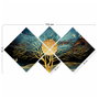Wallity Conjunto de 4 Cuadros Decorativos MDF Multicolor